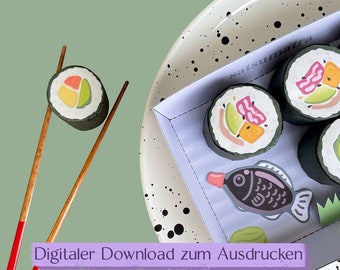 DIY Sushi Shop Accessories | Play kitchen accessories | DIY Maki Sushi Craft Kit