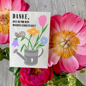 Flower seed bags with Demeter-certified wildflowers | Thank you for helping me grow