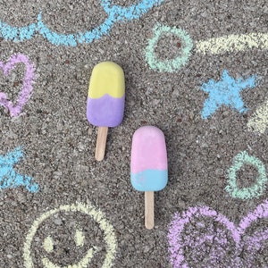 Street chalk ice cream | Popsicle | handmade, plastic-free, environmentally friendly