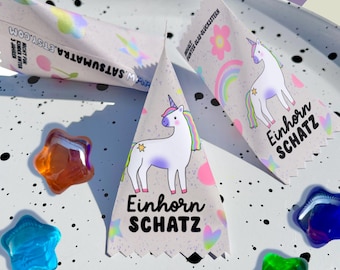 Unicorn treasure, party favor for children's birthdays, activity for children, lucky star surprise, Easter basket filler, Easter gift