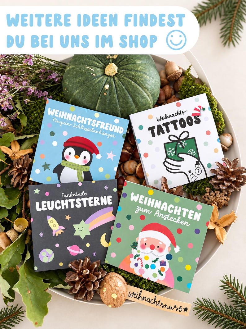 Nachhaltige Wundernuss mit Edelstein, Mitgebsel Kindergeburtstag, Beschäftigung für Kinder, Mitbringsel, Adventskalender Füllung, Advent zdjęcie 9