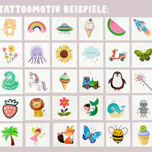 Children's tattoos for weddings, wedding favors for children, wedding activities, temporary tattoos image 8