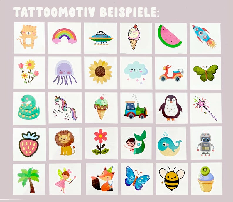 Children's tattoos for weddings, wedding favors for children, wedding activities, temporary tattoos image 8