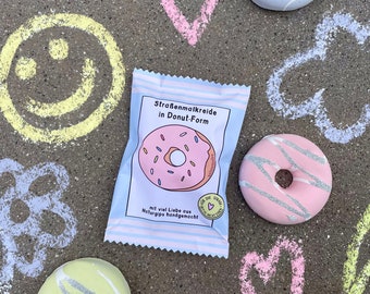 Street chalk donut | With eco glitter | handmade, plastic-free, environmentally friendly