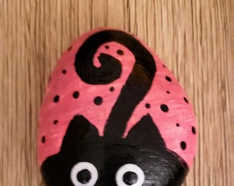 Hand painted cat kindness rock