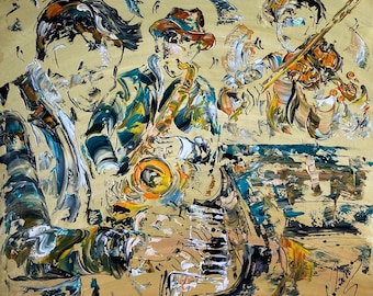 Tableau sur toile Chevaux bais de saut sauvage