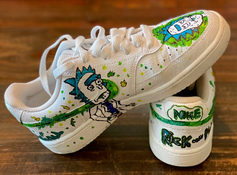 rick and morty nike trainers