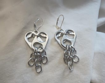 Alt chain pop tab earrings