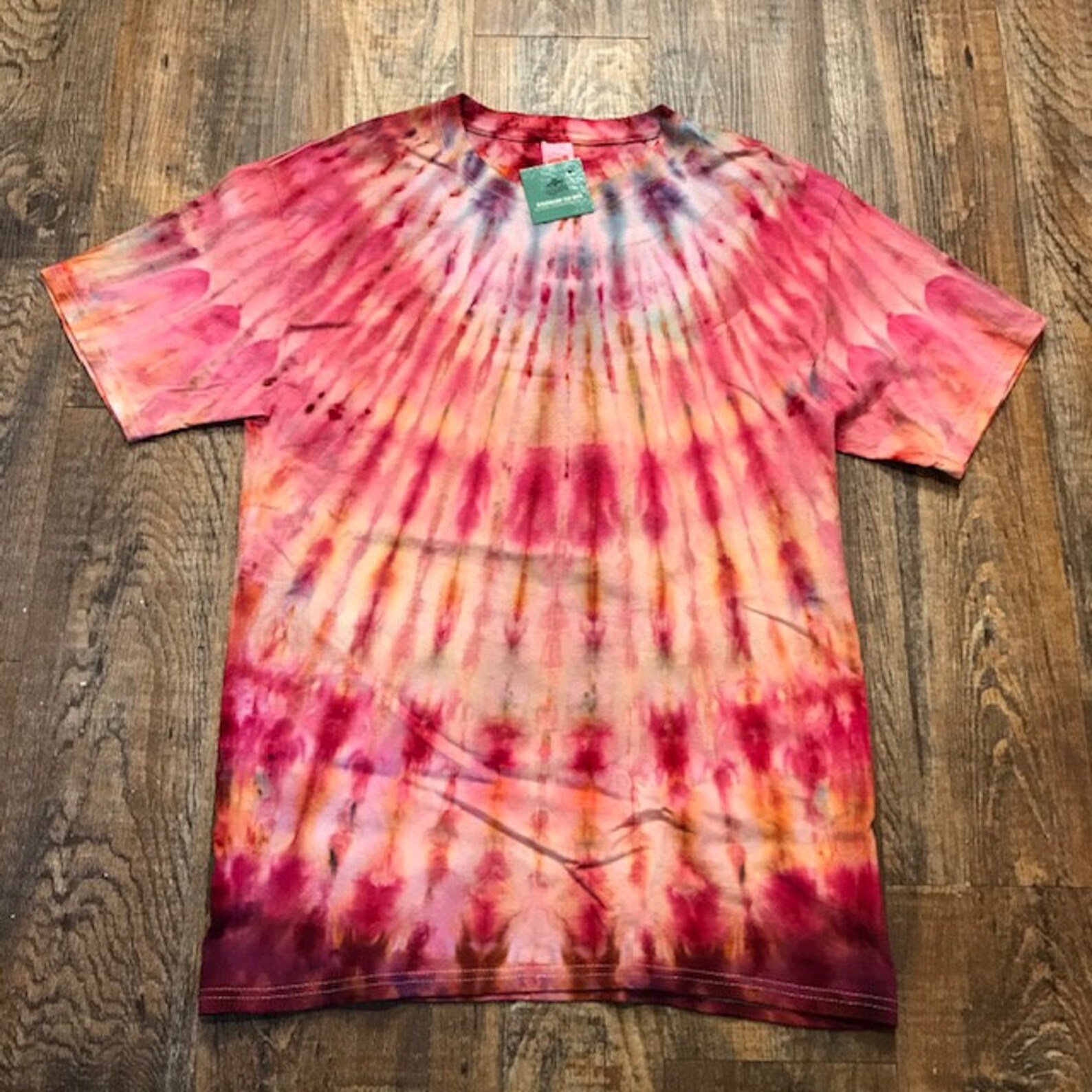 Peach/Pink Unisex Medium Tie dye | Etsy