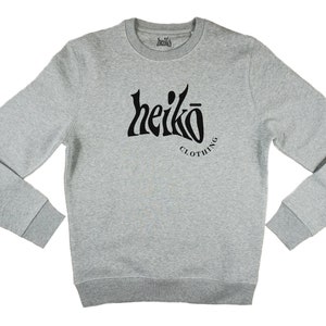 Heiko ‘Cult’ | Sustainable Sweatshirt | Organic Cotton & Recycled Polyester | Unisex | Grey and Pink