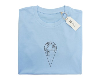 Melting Earth T-Shirt: Organic Cotton Unisex Tee