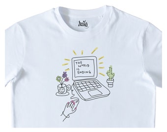 Positive Vibez Organic Cotton T-Shirt: Sustainable Vegan Tee