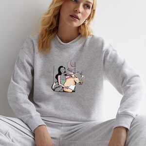 Heiko ‘Taurus’ | Sustainable Sweatshirt | Organic Cotton & Recycled Polyester | Unisex | Grey and Pink