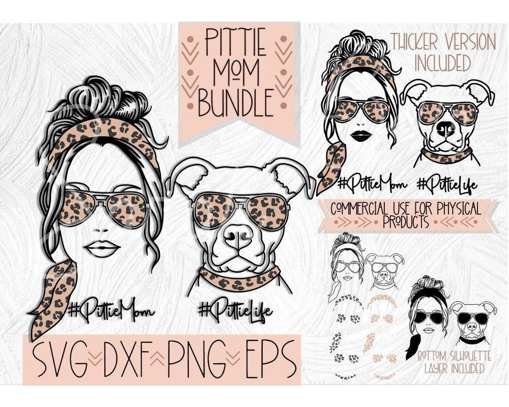 PitBull SVG bundle PitBull svg dog svg dog mom svg Visual Arts Craft