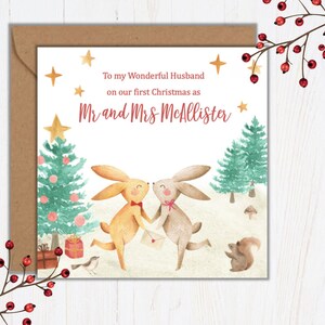 Biglietto di Natale personalizzato / marito / moglie / fidanzata / fidanzato / figlio / nuora / suoceri / coppia speciale / fidanzato / fidanzata