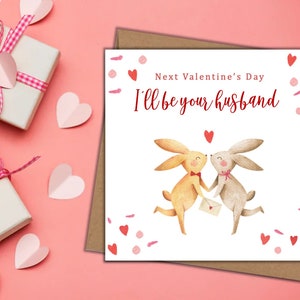 Biglietto di San Valentino / fidanzato / fidanzato / fidanzato / prossimo San Valentino Sarò tuo marito / moglie