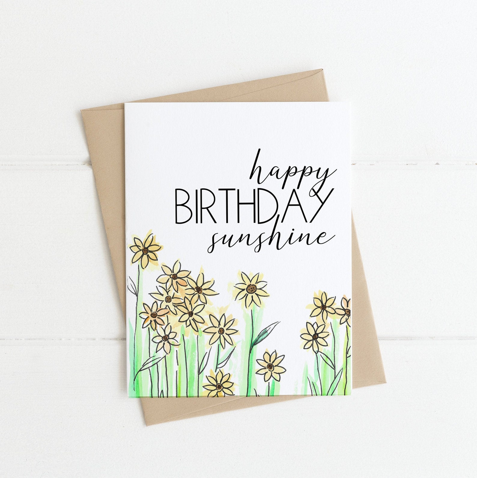 Alles Gute zum Geburtstag Sonnenschein Grußkarte Etsy