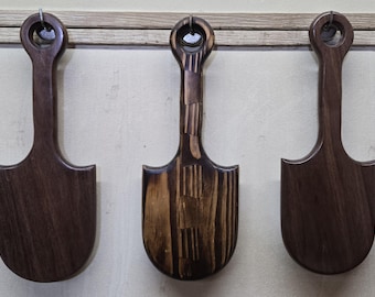 Handmade, Solid Wood, "Pizza Peel" BDSM Paddle with Custom Laser Engraving (optional)