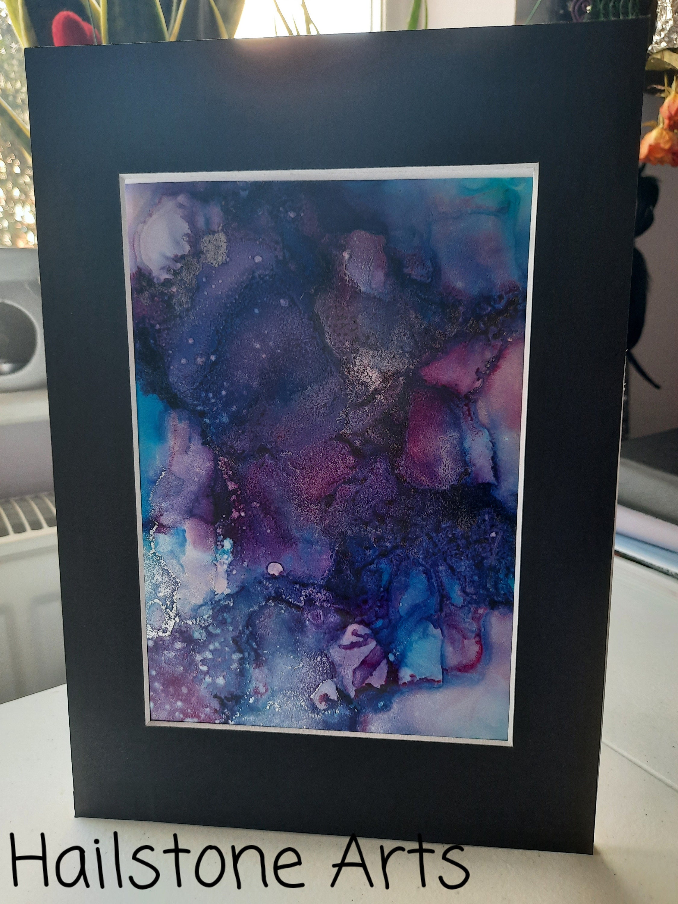 Galaxy Tones Art Alcohol Ink Painting Galaxy Tones Decor | Etsy