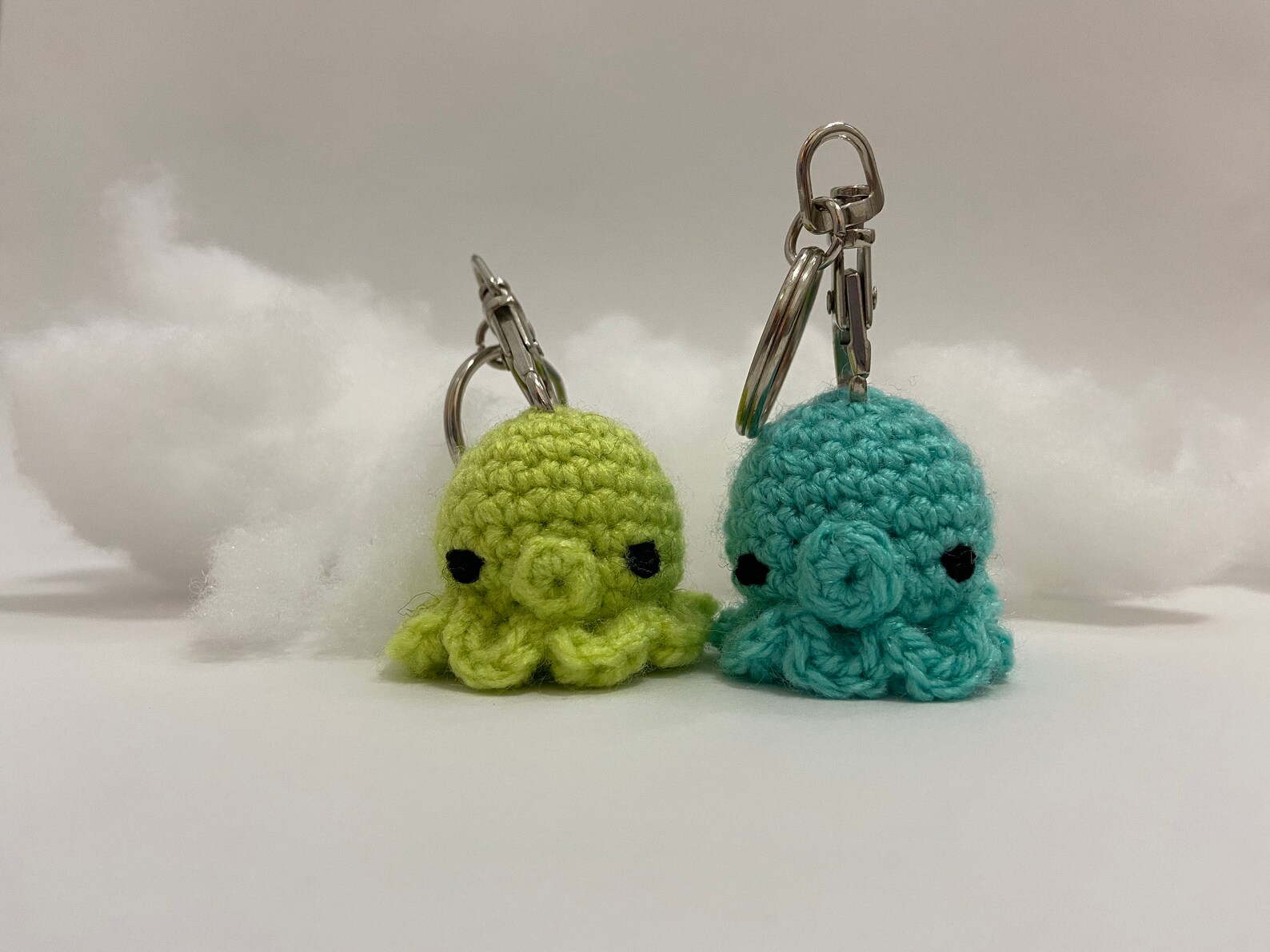 Cute Octopus Keyring crochet keychain lucky charm Etsy