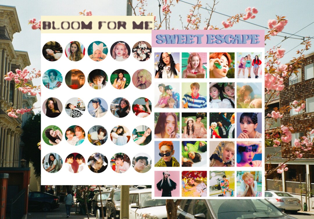 Custom Kpop Sticker Sheet Etsy