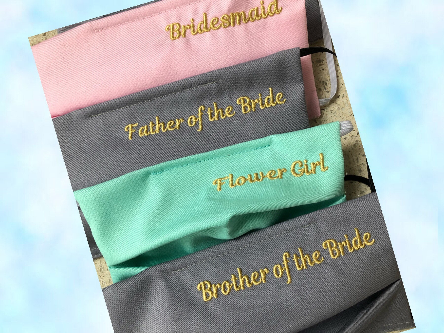 Bridal Face Masks Wedding Masks UK Wedding Party Face Mask Etsy UK