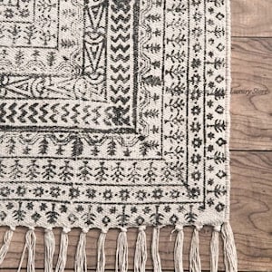 4x6 Ft Cotton Rug, Handmade Rug, Outdoor / Indoor Rug, Indian Rug, Large Area Rug, Decor rug, Navajo Kilim Rug, Floor Rug, Living Room Rug