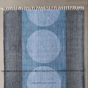 Square Rug 4x4ft, 5x5ft, 6x6ft, Cotton Rug, Handmade Rug, Hand block Printed Rug, Floor Area Rug, Boho Rug, Woven Rug, Decor Rug, Indian Rug
