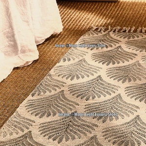 6x9 Ft Cotton Rug, Handmade Rug, Handblock Printed Rug, Floor Area Rug, Door Mat, Handwoven Rug, Decorative Runner Rug, Indian Rug Carpet