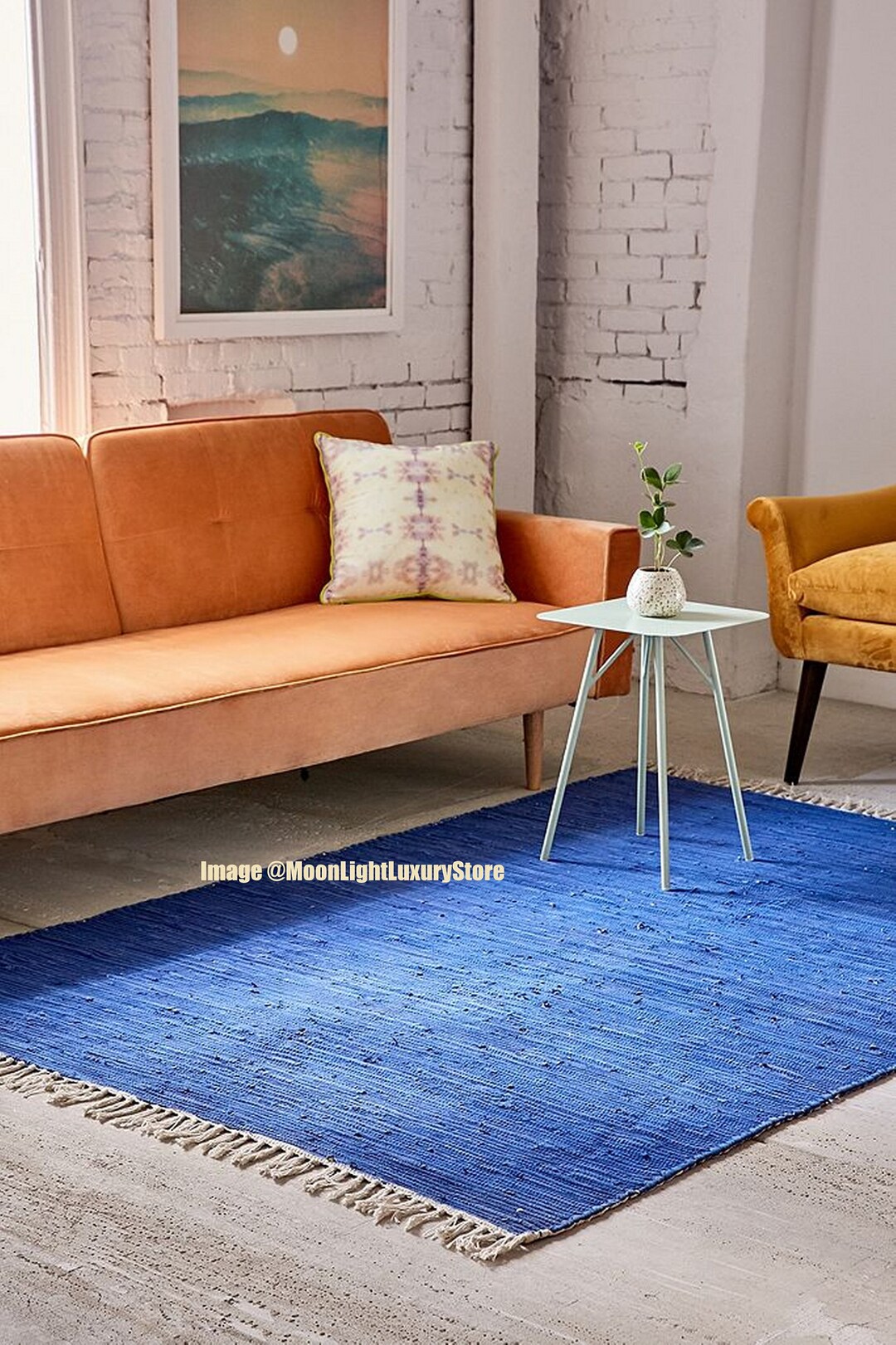 3x5 Ft Rug, Cotton Rug, Handmade Rug, Hand Block Printed Rug, Floor ...