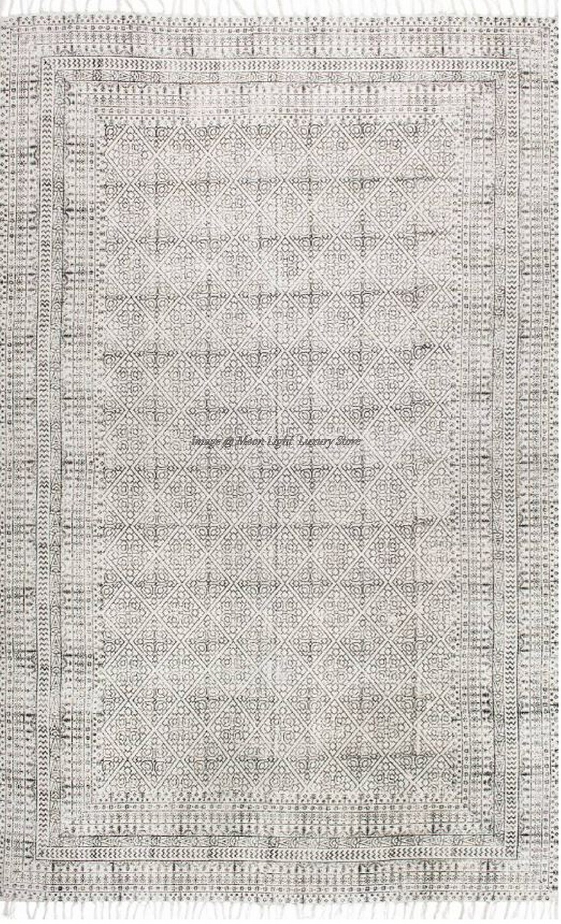 3x5 Feet Cotton Rug Handmade Rug Area Rug Handmade Block Etsy