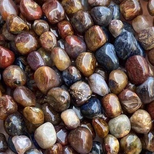 Genuine Natural Loose Irregular Rock Stone Polished Pebble Nugget Pietersite Gemstone Beads for Jewelry Making 6X8mm 8X10mm Full Strand 15&quot;