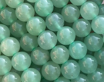 1 Full Strand 15.5" A Grade Genuine Natural Loose Round Semi Precious Green Aventurine Gemstone Beads 4mm 6mm 8mm 10mm 12mm