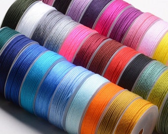 Minimalist Milan Braided Artistic Rope Decoration Cord Beading Twisted Trim Jewelry Making String Macrame Lace Thread with Reel 1.5/2/3mm