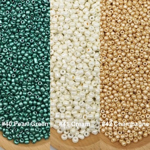 20 grammes assortis opaques 39 couleurs 12/0 8/0 6/0 perles d'espacement en vrac en verre tchèque amincissant la taille pour la fabrication de bijoux artisanaux 2 mm 3 mm 4 mm image 8