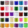 2mm (45M/roll) Strong Braided Macrame Silk Satin Nylon Chinese Knot Rattail Cord Rope DIY Jewelry Making Beading String Thread Wire Spool