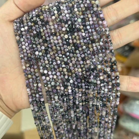 30 Perles Facettes Bohème 6mm Violet - Préciosa, Fabrication France, Neuf