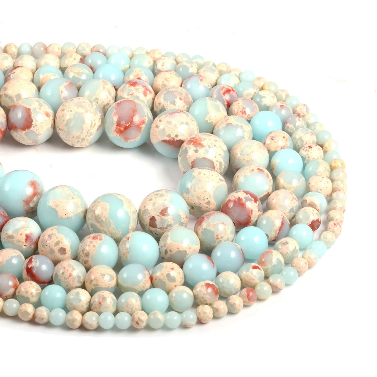 Perle Di Amazzonite Naturali 4-12 Mm | Pietre Per Gioielli Fai Da Te | Bracciali E Collane