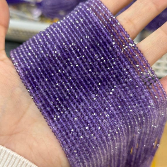 Perline Rotonde SFACCETTATE In Pietra Preziosa Di Topazio - Misure 2 Mm, 3 Mm, 4 Mm - Filo Da 15" / Perline Di Pietre Preziose Per La Creazione Di Gioielli - Italia - Foto 5