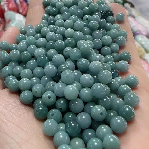 AAA - Perline in pietra naturale occhio di tigre blu, rotonde, sfuse, per la creazione di gioielli
