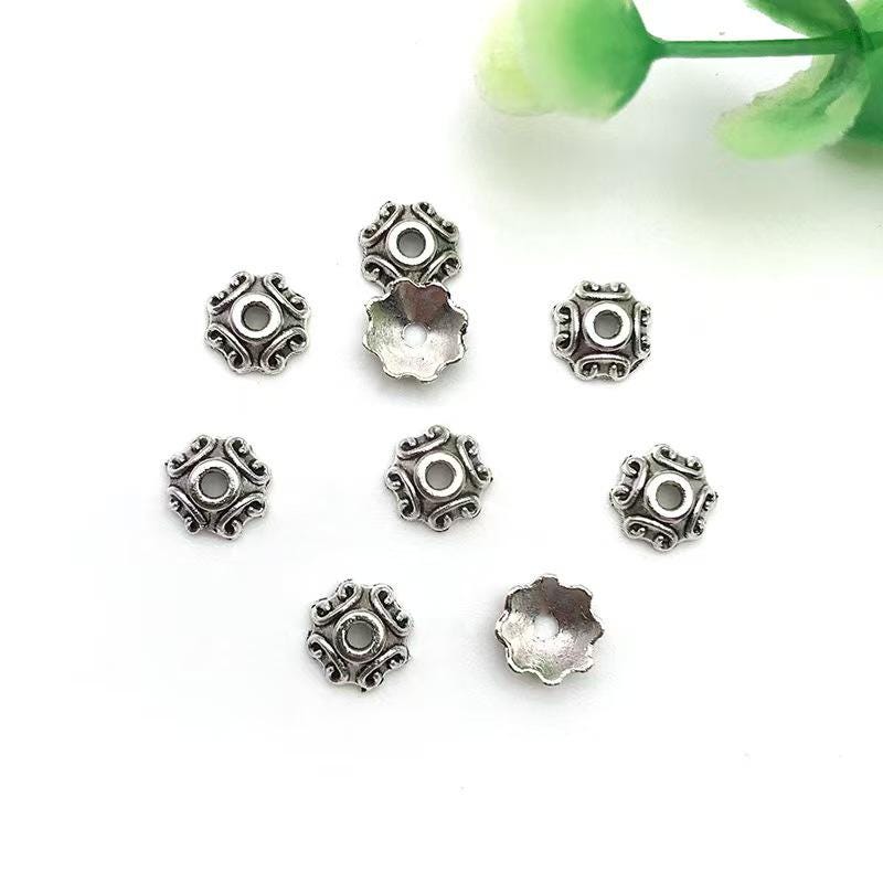 FOGAWA 200 Pezzi Accessori Pendenti In Argento Tibetano Perline - Foto 4