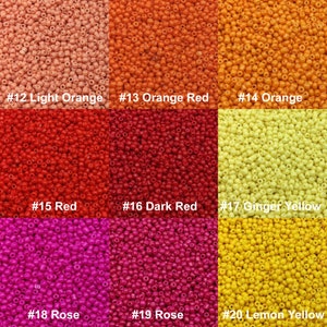 20 Grams Assorted Opaque 39 Colors 12/0 8/0 6/0 Loose Spacer Czech Glass Slimming Waist Seed Beads for DIY Jewelry Craft Making 2mm 3mm 4mm image 5