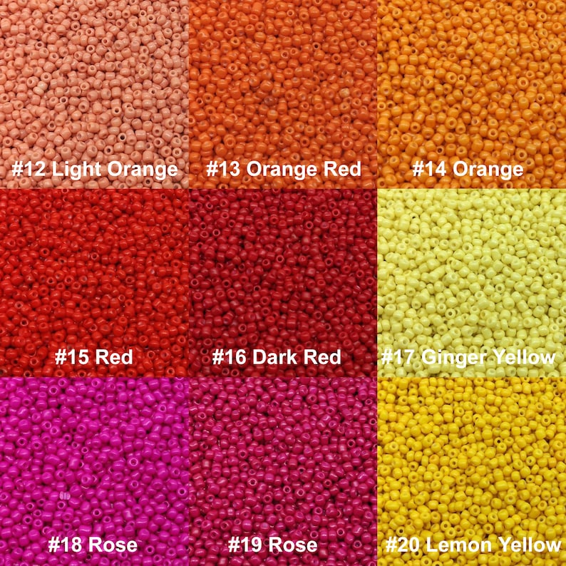 20 Grams Assorted Opaque 39 Colors 12/0 8/0 6/0 Loose Spacer Czech Glass Slimming Waist Seed Beads for DIY Jewelry Craft Making 2mm 3mm 4mm image 5