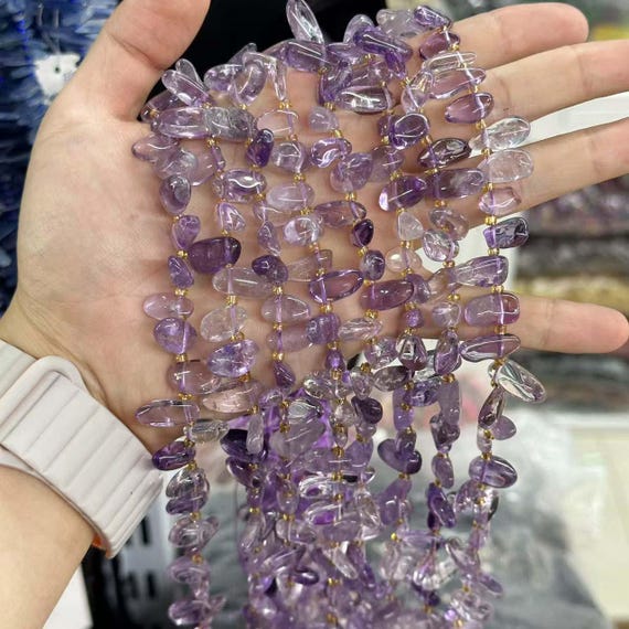Natural Purple Amethyst Round Loose Beads – 4mm To 14mm Sizes – 15 Inch Strand For Jewelry Making