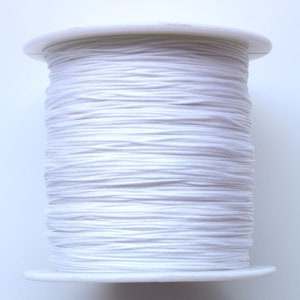 150 mètres / rouleau 0.4mm mince chinois nouage nylon cordon tressé perle Macramé fil fil de corde pour bricolage bijoux Tassel Making image 9
