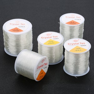 Beading Cord,1.5mm 100m Elastic Stretch Beads String Wire Beads String Rope  Ultra Responsive