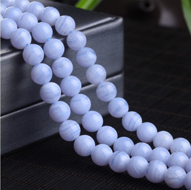 Natürlicher Blauer Achat-Edelstein Perlen – 4 Mm Facettiert, Lose Für DIY-Schmuck