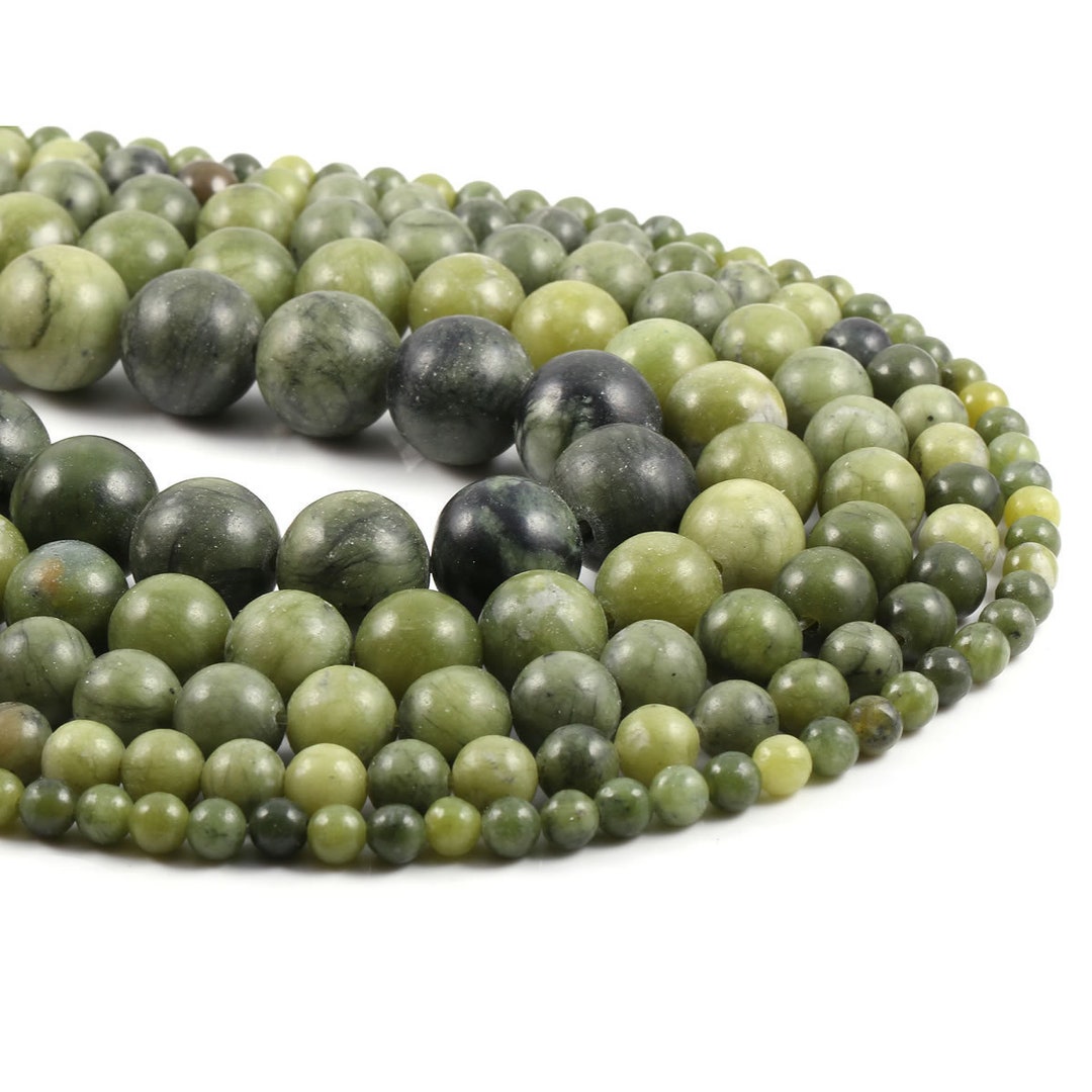 Perline Di Pietra Preziosa Rotonda Sfaccettata In Giada Bianca - Foto 8