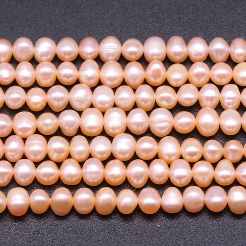 Véritable naturel 1 brin complet 15,5 ronde en vrac populaire mode pépite perles d'eau douce haute brillance 3 mm 4 mm 5 mm 6 mm 7 mm 8 mm 9 mm 10 mm image 5