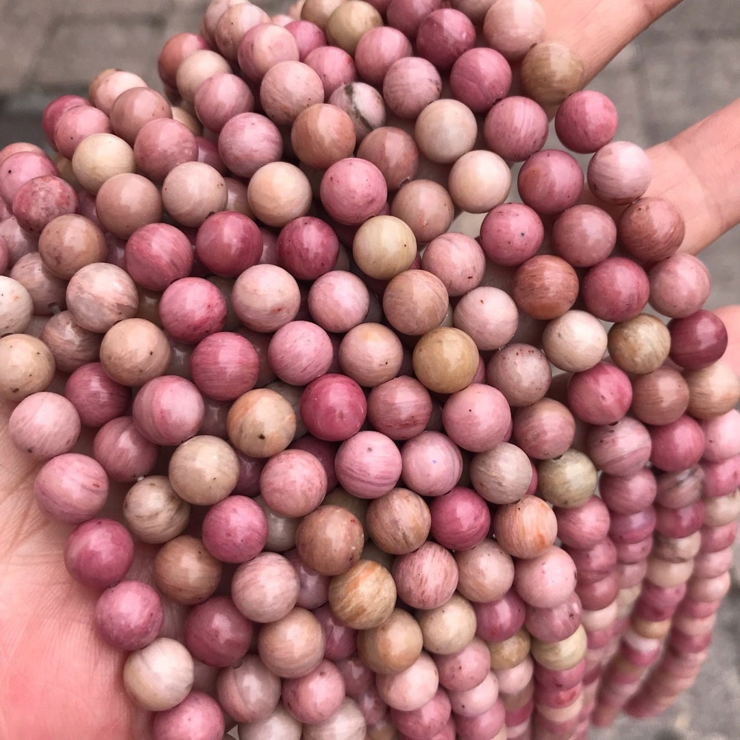 Genuine Natural A Grade Loose Round Semi Precious Smooth Rhodonite ...